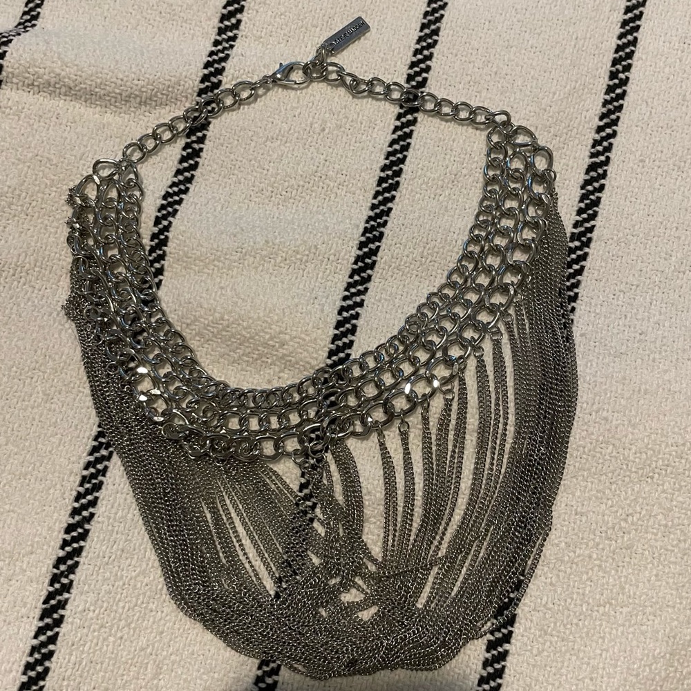 Steve Madden Silver Statement Necklace